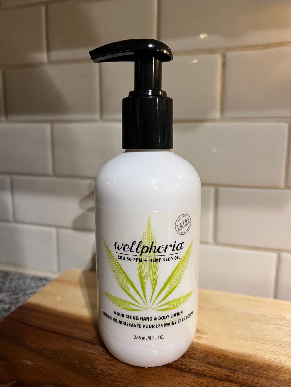 Wellphoria CBD Nourishing Hand & Body Lotion 8 oz Hemp Seed Oil Moisture Lotion